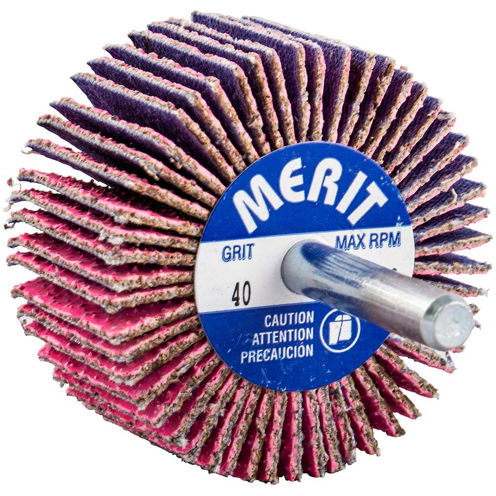 MERIT Merit Abrasives 69957339705 Mounted Flap Wheel 40 Grit