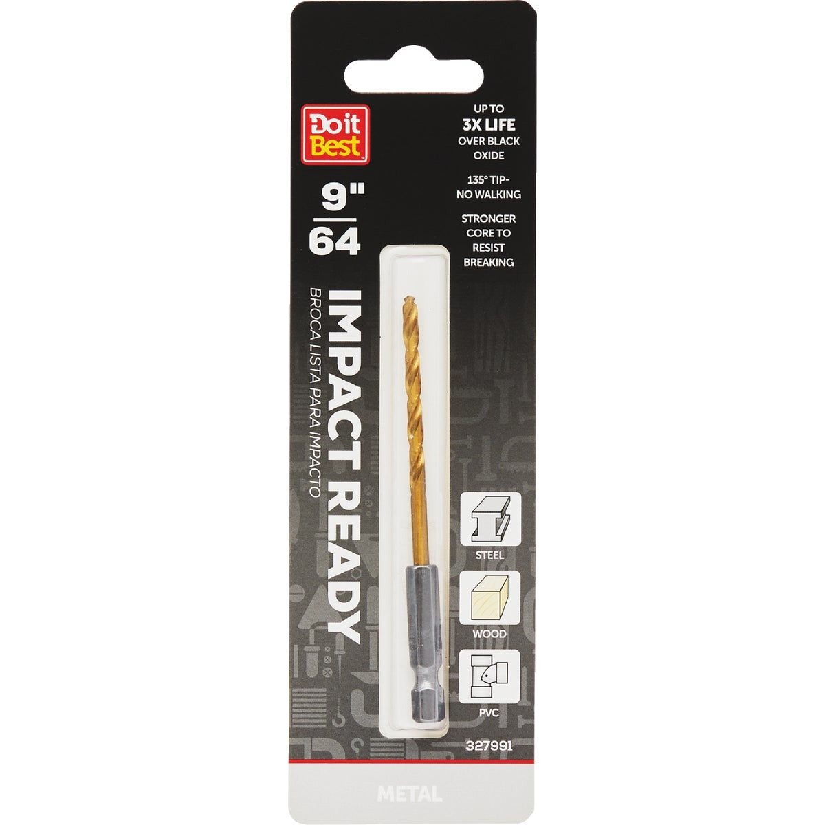 BSC PREFERRED Bsc Preferred QJDIB-DB-049 Titanium Drill Bit 9/64