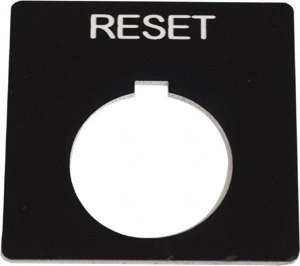 SCHNEIDER ELECTRIC Schneider Electric 9001KN123BP Legend Plate Reset 30mm