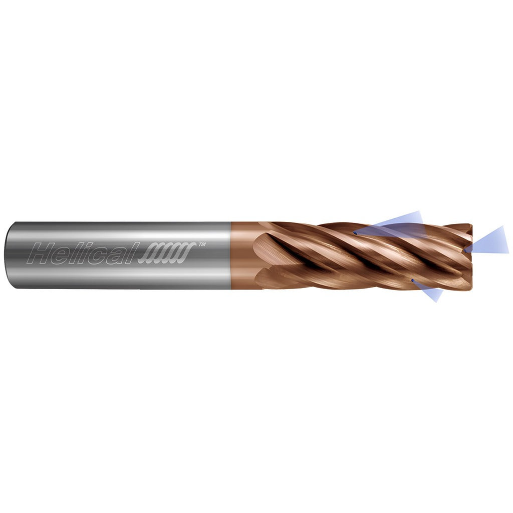 HELICAL SOLUTIONS Helical Solutions 82322 Corner Radius End Mill 1/2 in 4 Flute