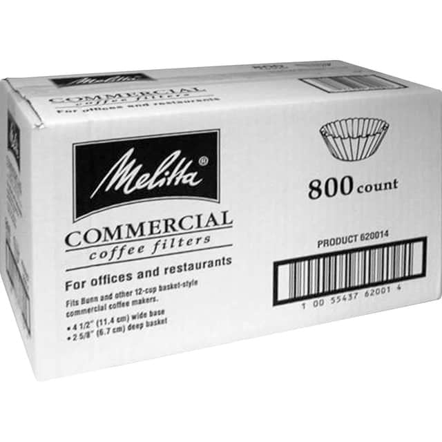 MELITTA Melitta MLA620014 Basket-Style Coffee Filters 800/Box