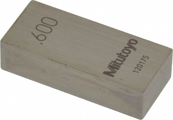 MITUTOYO Mitutoyo 611196-541 Steel Gage Block 0.6 in Grade AS-1