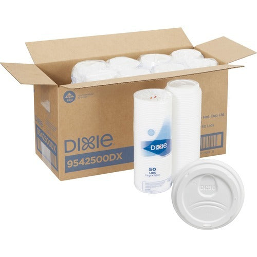 DIXIE Dixie Foods DXE9542500DXCT Clear Plastic Dome Lids 50ct
