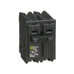 Square D HOM215 Miniature Circuit Breaker 15 Amp 120/240 Volt Standard