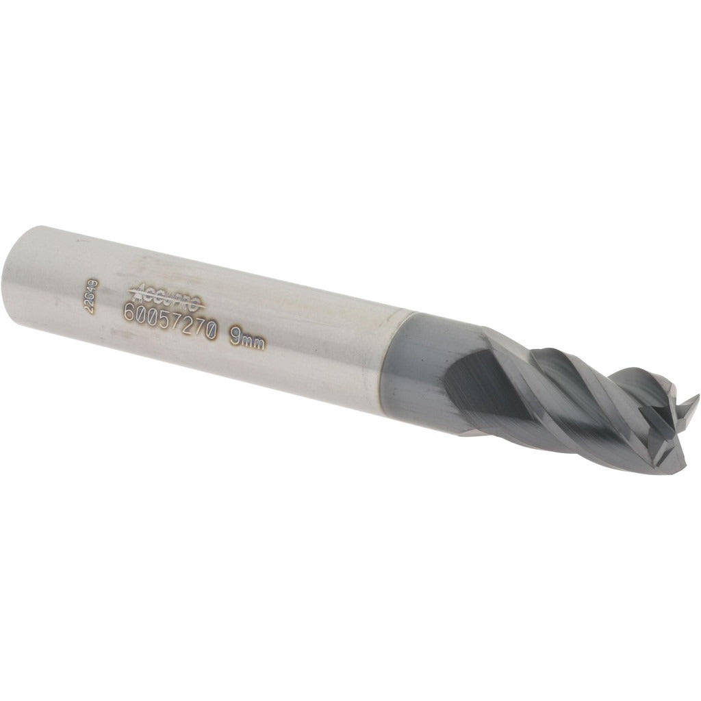 ACCUPRO Accupro 12182870 Square End Mill 0.3543 in 4 Flute Carbide