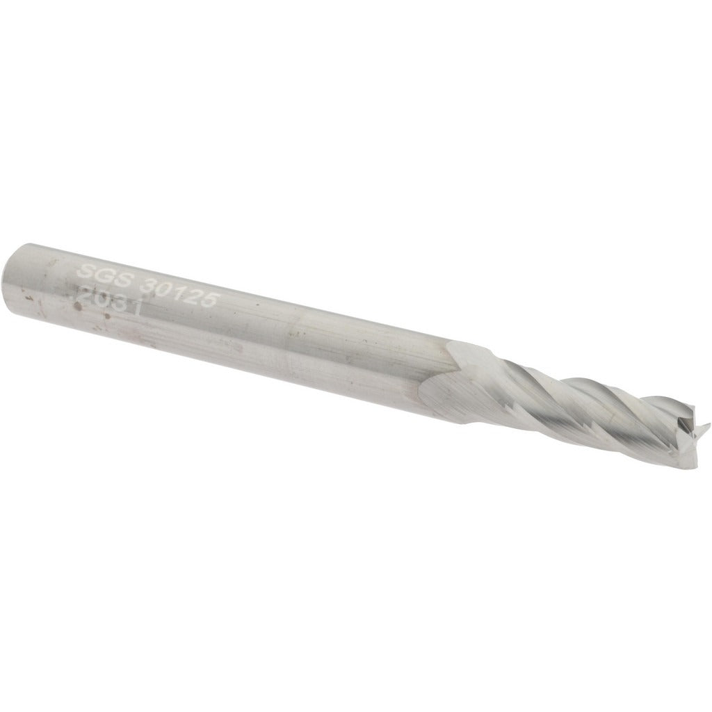 KYOCERA SGS PRECISION TOOLS Sgs 30125 Square End Mill 13/64 in 4 Flute Solid Carbide