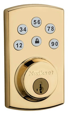 KWIKSET Kwikset 99070-102 Keyless Entry Deadbolt Brass Smartkey