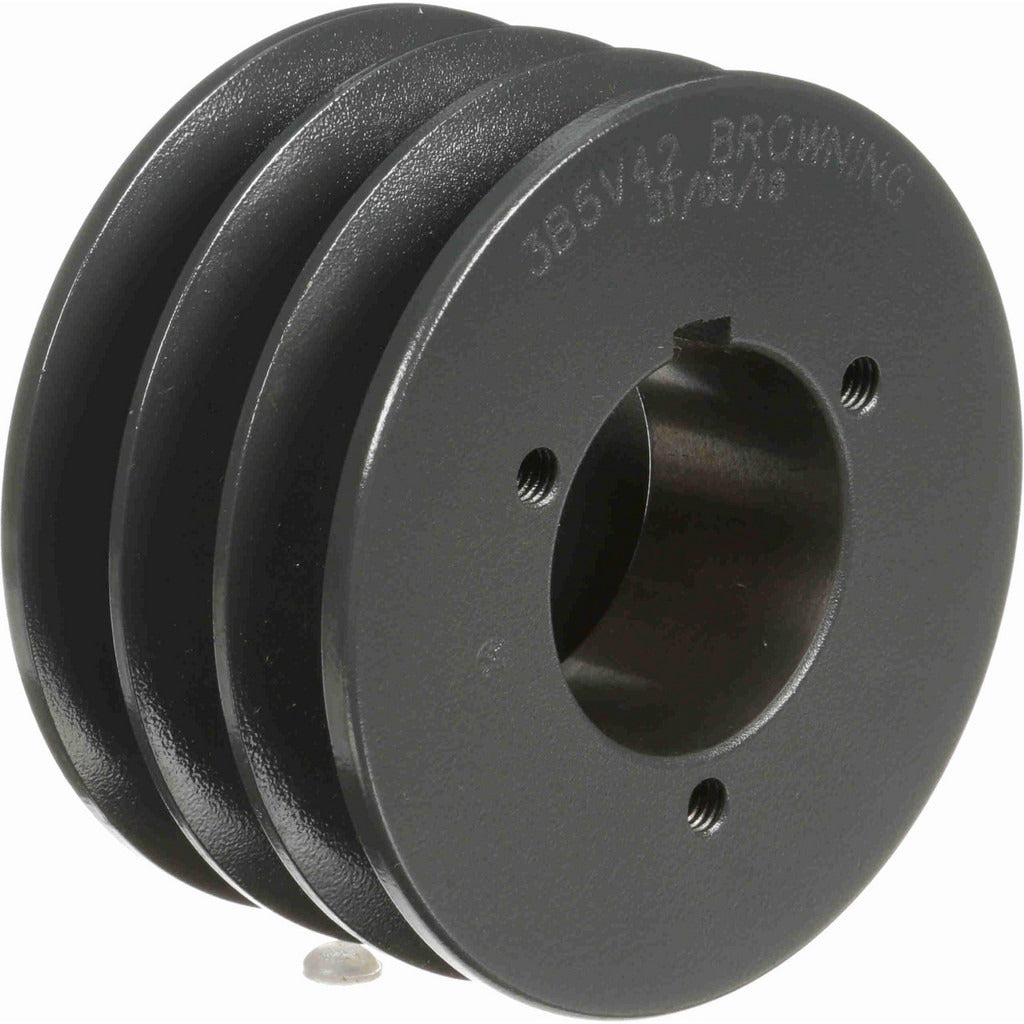 BROWNING Browning 3695194 Qd Bushed V Belt Sheave 3 Groove 4.48 in