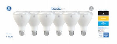 GE G E Lighting 46975 Led BR30 8W 2700K Soft White Dimmable 6 Pack