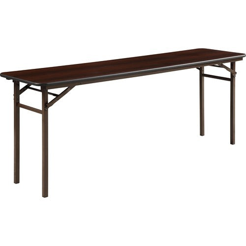 LORELL Lorell LLR60727 Folding Banquet Table 72x18 Mahogany