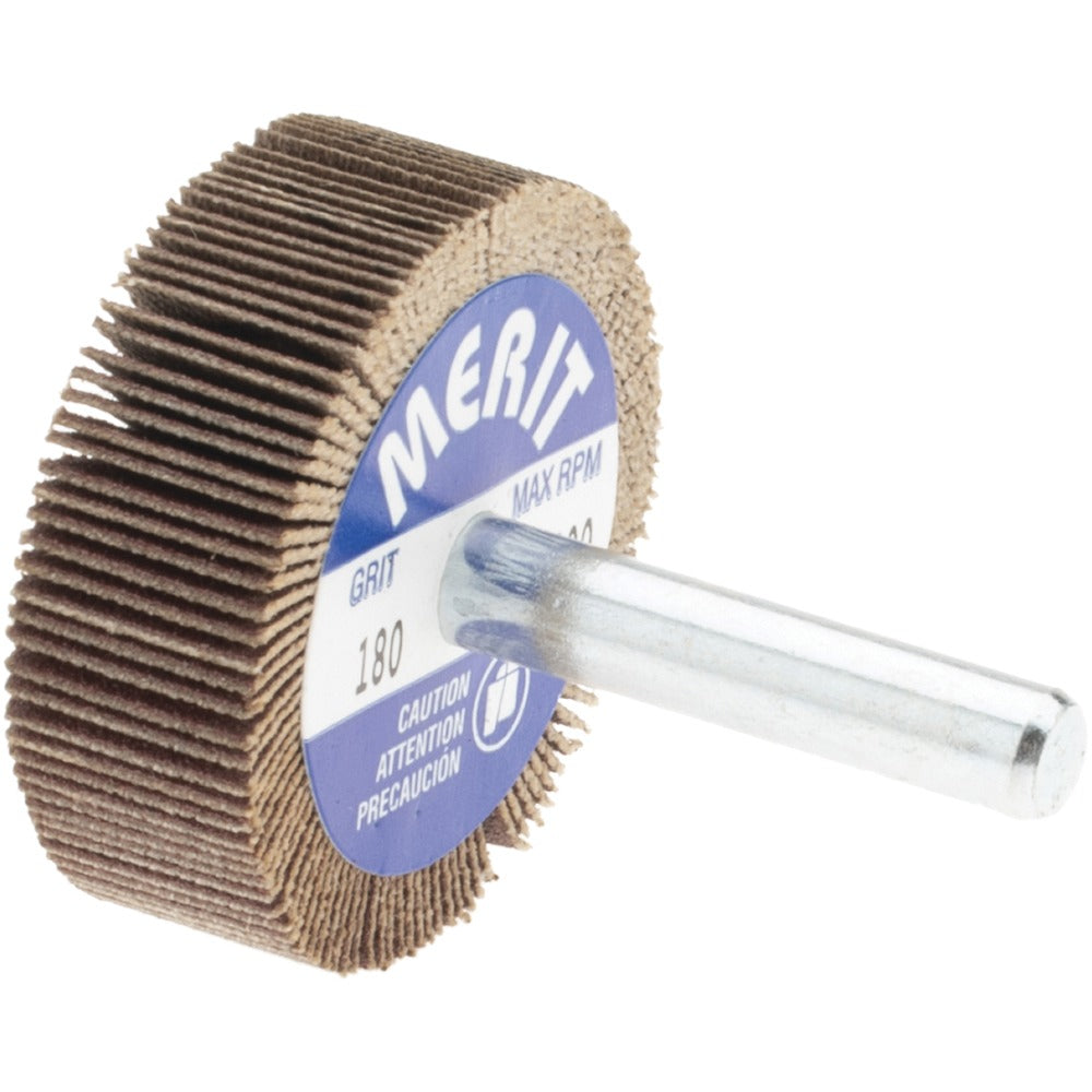 MERIT Merit Abrasives 08834137133 Mounted Flap Wheel 180 Grit