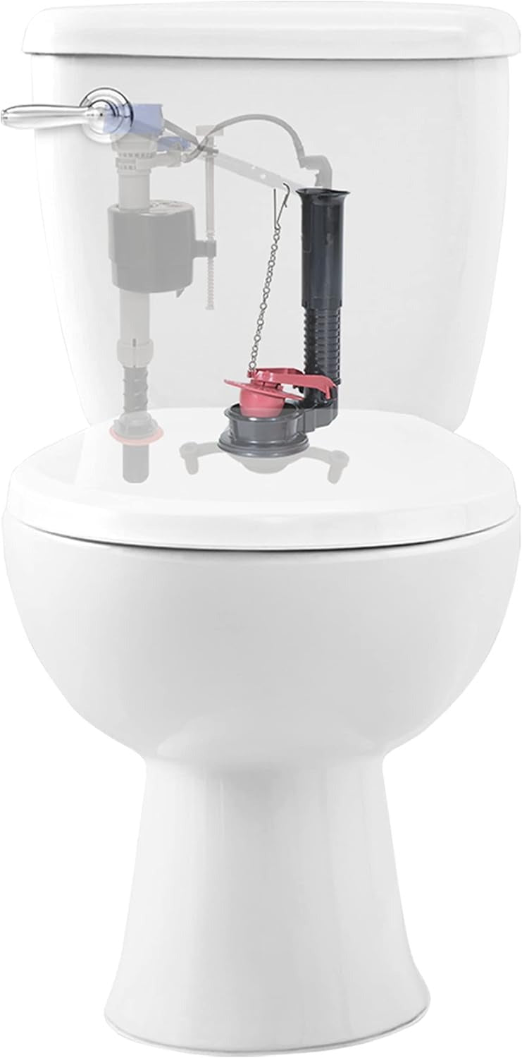 FLUIDMASTER Fluidmaster K-507A-008-P10 Universal 2-Inch Adjustable Toilet Flush Valve Repair Kit (1 Pack)