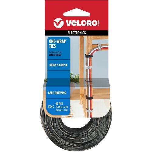 VELCRO Velcro Industries VEK94257 Wire Management Straps 30 Pack