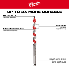 Milwaukee 48-13-3000 Ship Auger Bit Set