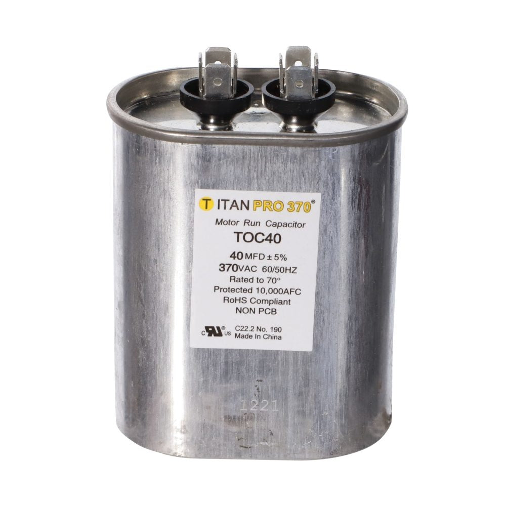 PACKARD Packard TOC40 Run Oval Capacitor 40 MFD 370 VAC (Oval) A802-145