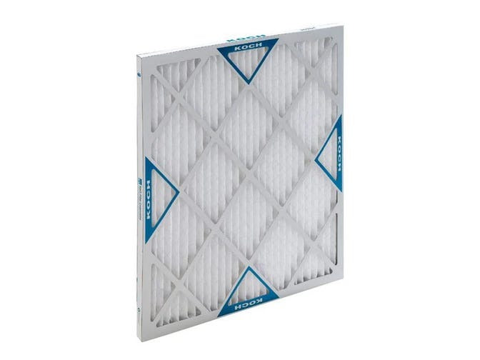 KOCH FILTER Koch Filter 102-700-017 Pleated Air Filter Merv 8 16x25x2