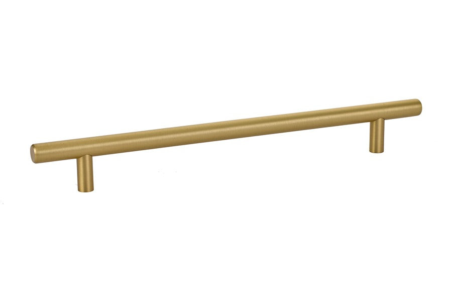 EMTEK Emtek 86363US4 Bar Cabinet Pull Satin Brass 8in Ctc