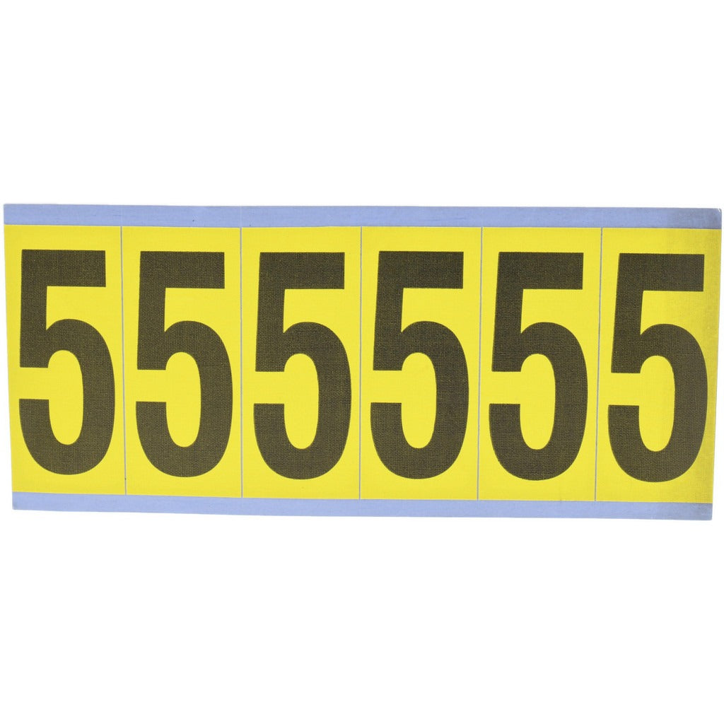 STRANCO Stranco SB6-5 Number Label Rectangle 1.5in Vinyl