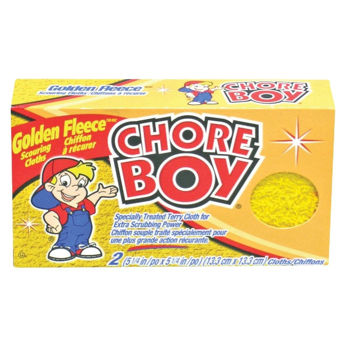 CHORE BOY Chore Boy 86259618941 Golden Fleece Non-Metallic Cloth Sponges & Woven Scrubbers (2-Pack)