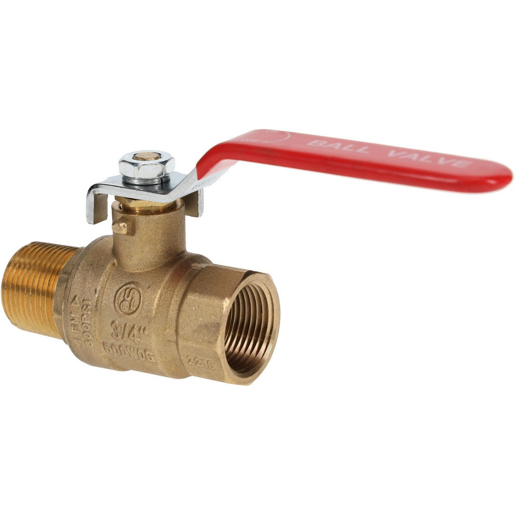 VALUE COLLECTION Value Collection TXMN075 3/4 in Brass Full Port Ball Valve