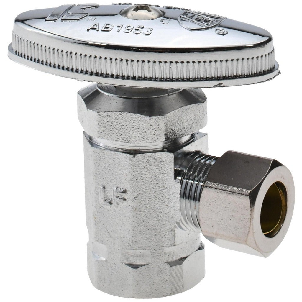 VALUE COLLECTION Value Collection 192-122HC Brass Angle Stop Valve Chrome