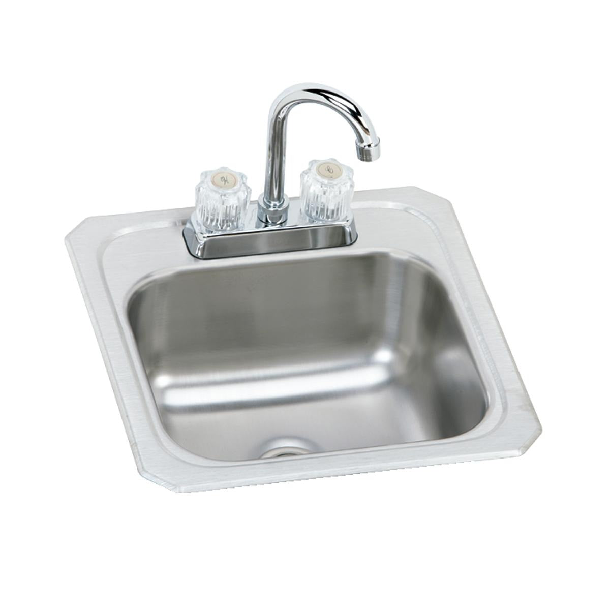 BSC PREFERRED Bsc Preferred BCRA150C Drop-in Bar Sink Kit 15x15 Inch