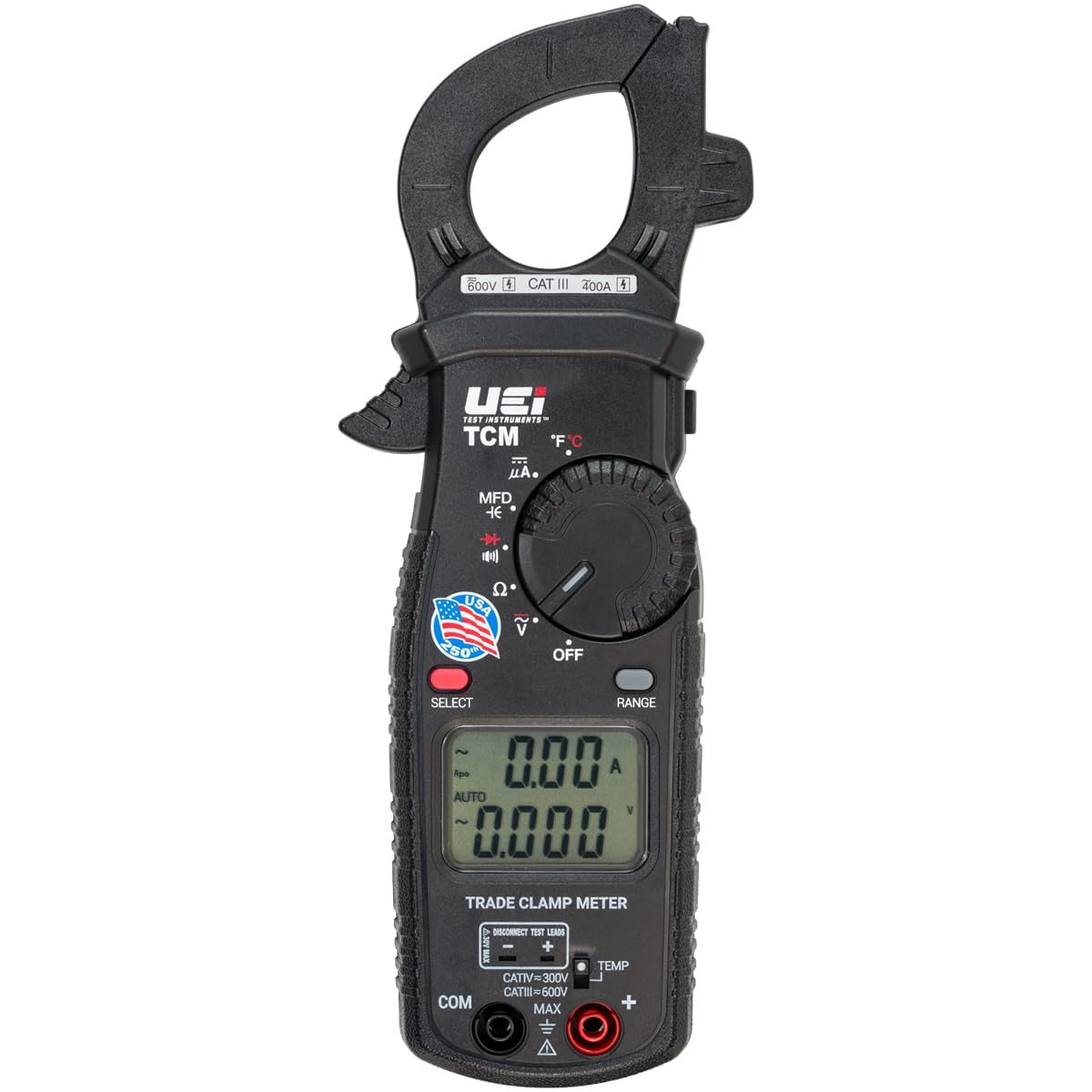 UEI TEST INSTRUMENTS Uei Test Instruments TCM Trade Clamp Meter 400A