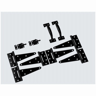 NATIONAL HARDWARE National Mfg N166-006 Black Shed Door Hardware Kit
