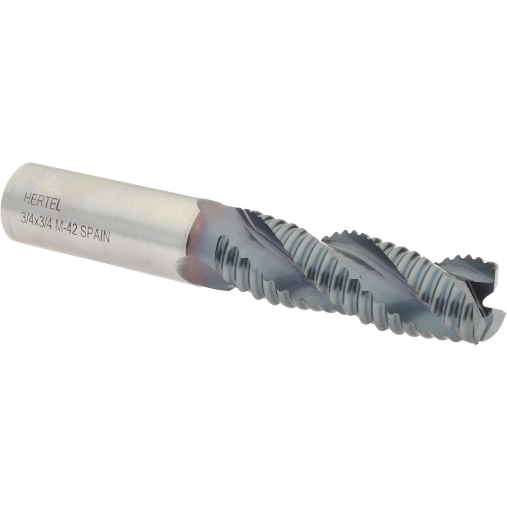 HERTEL Hertel 75987727 Roughing End Mill 3/4 in Cobalt Ticn