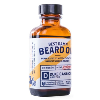 DUKE CANNON Duke Cannon BDOIL1 Beard Oil 3 Oz Redwood Scented
