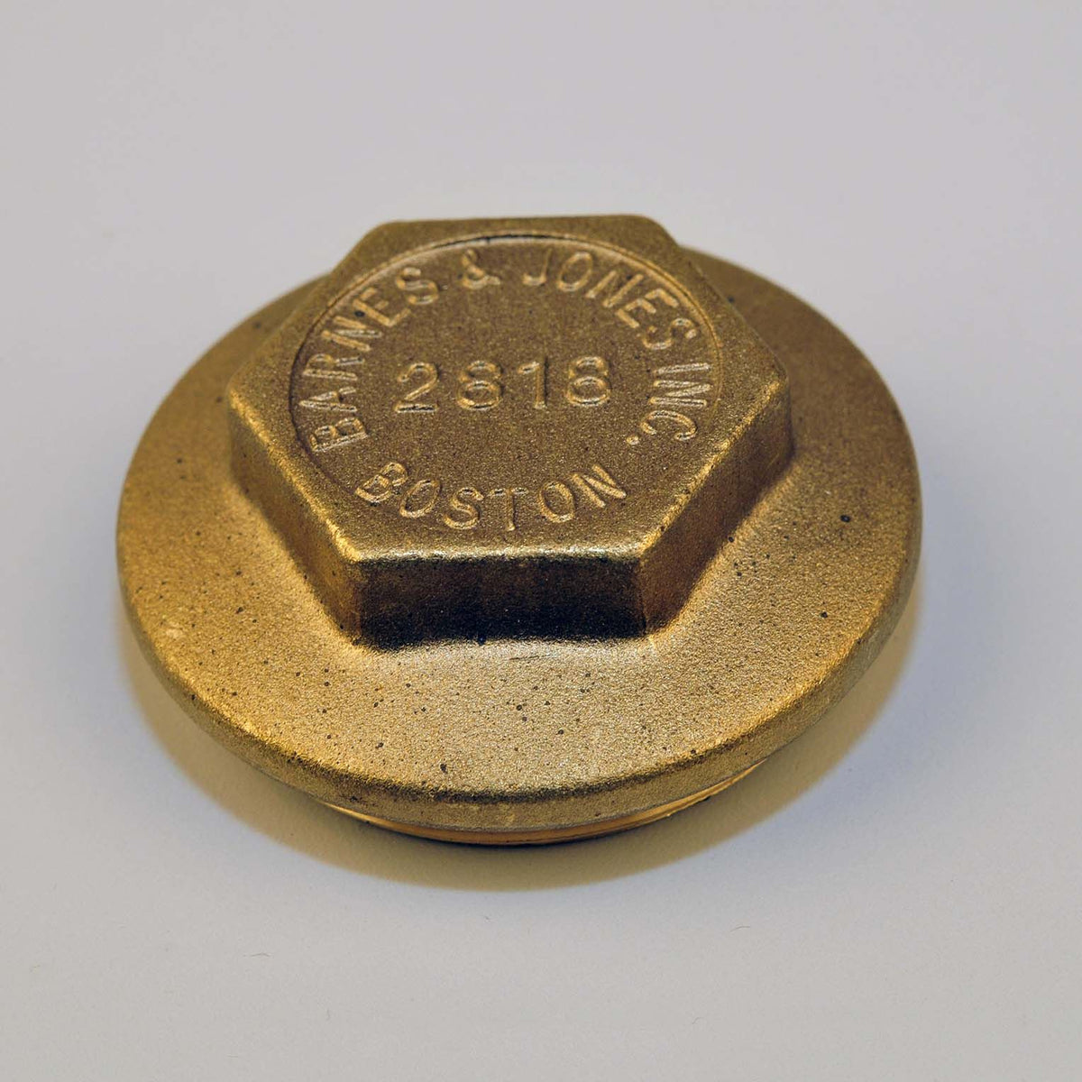 Barnes & Jones 2818T Brass Cover for Cage Units on Illinois Traps