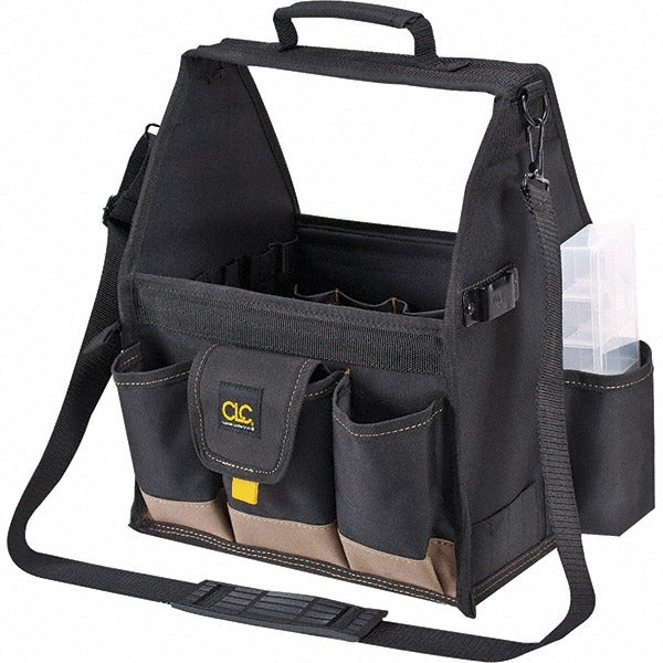 CLC CUSTOM LEATHER CRAFT Clc 1570 20 Pocket Tool Tote 12 in Polyester Black