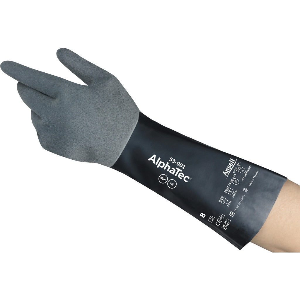 ANSELL Ansell 53-001/10 Chemical Resistant Gloves Size 10