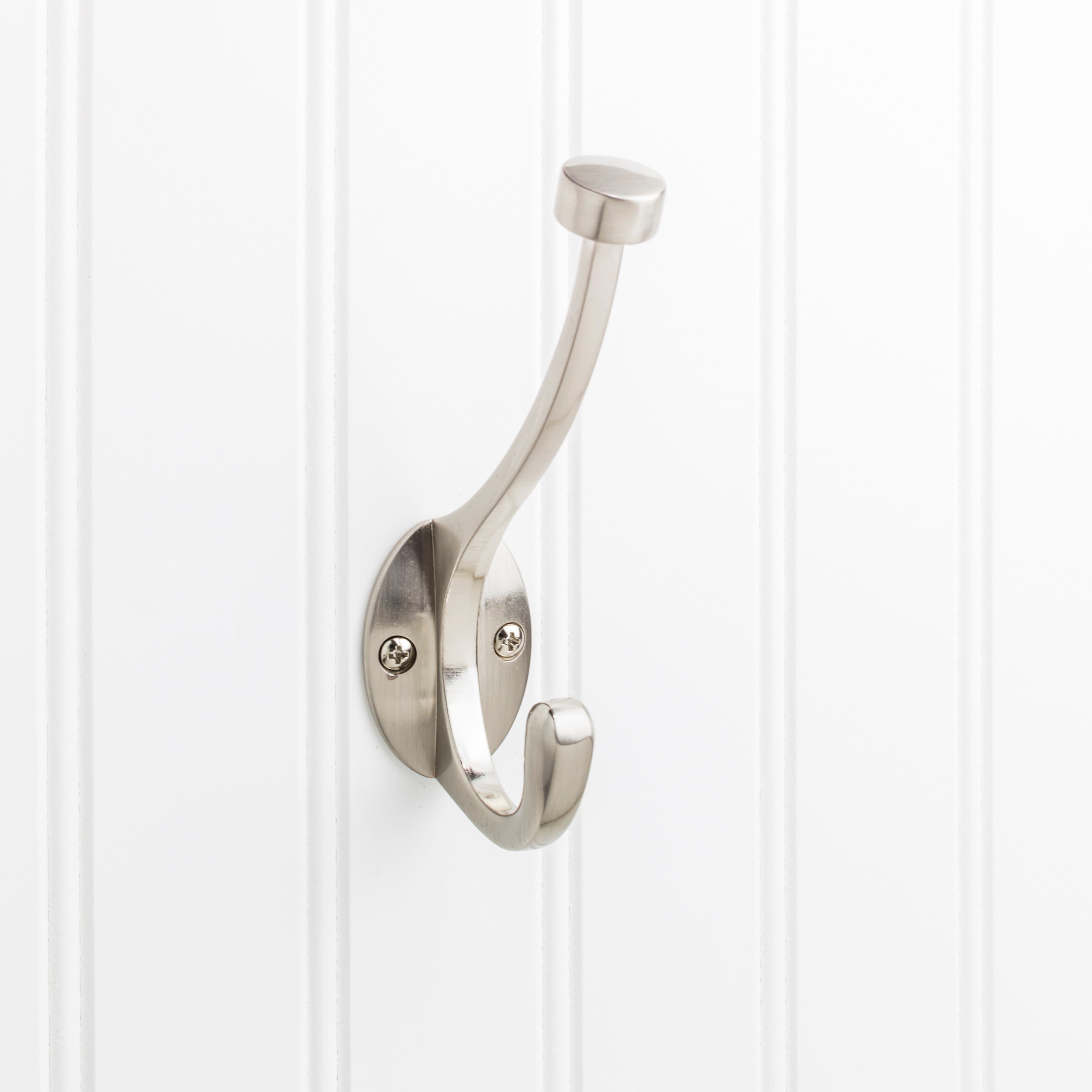 ELEMENTS Elements YD60-550SN Satin Nickel Double Prong Wall Hook