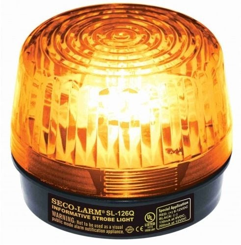 SECO LARM Seco Larm sl-1301-eaq/a Strobe Light Amber 6-12VDC