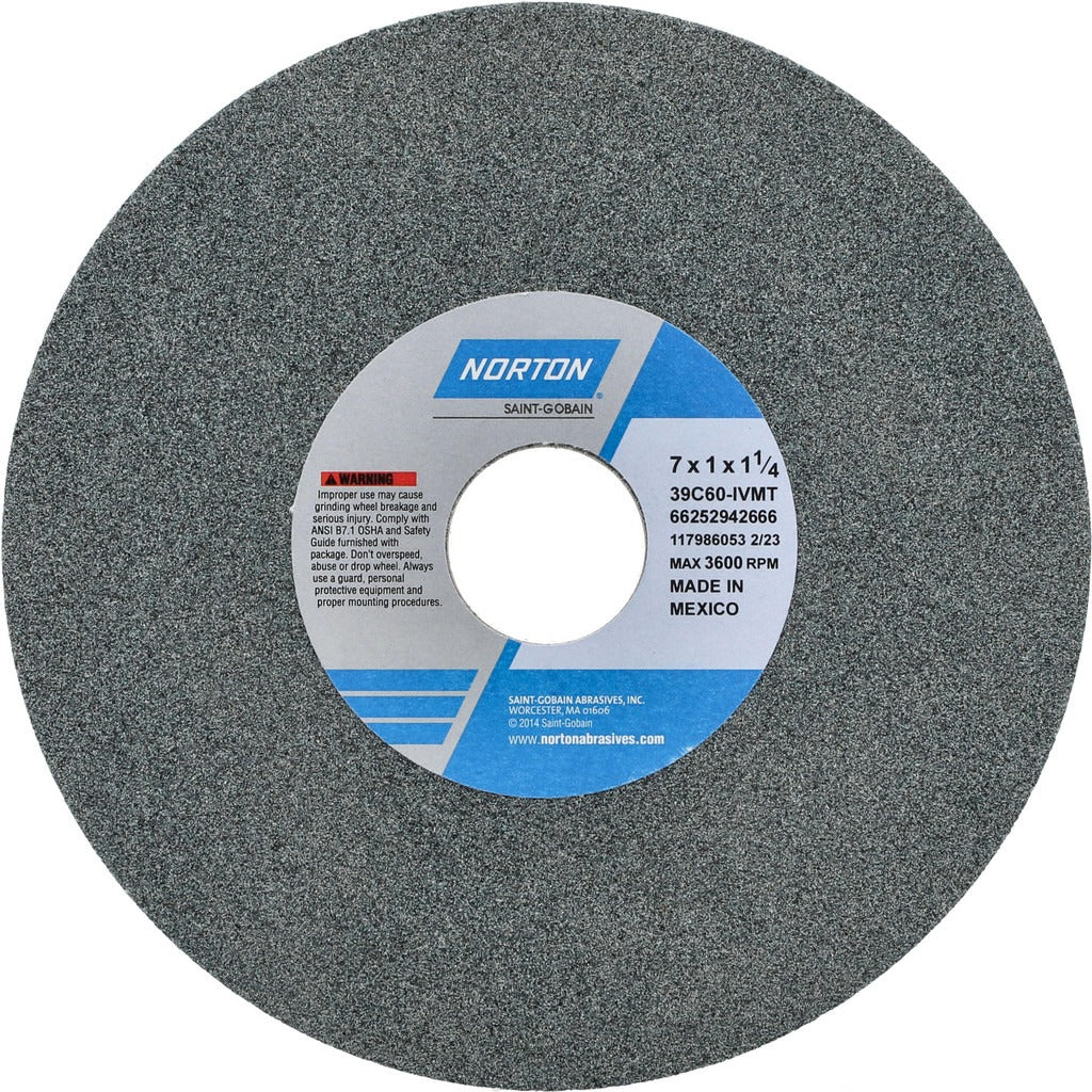 NORTON Norton 66252942666 Surface Grinding Wheel 60 Grit 7in