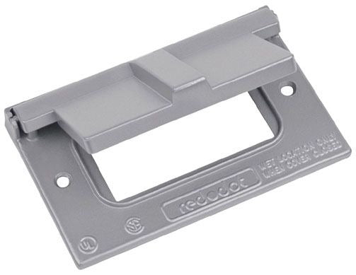 MULBERRY METAL PRODUCTS Mulberry Metal Products 30451 Self-Closing Weatherproof GFCI Receptacle Cover 1-Gang Horizontal