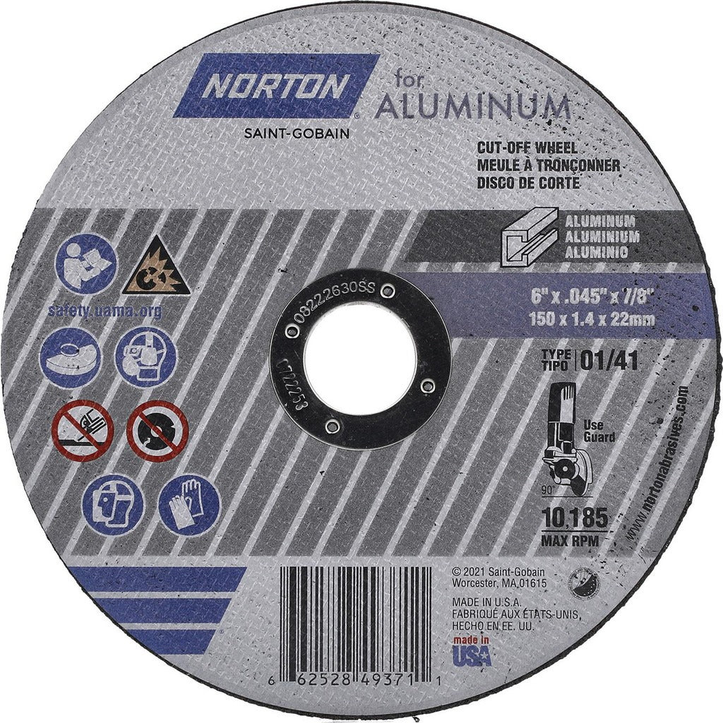 NORTON Norton 66252849371 Type 1 Cut-off Wheel 6 Inches