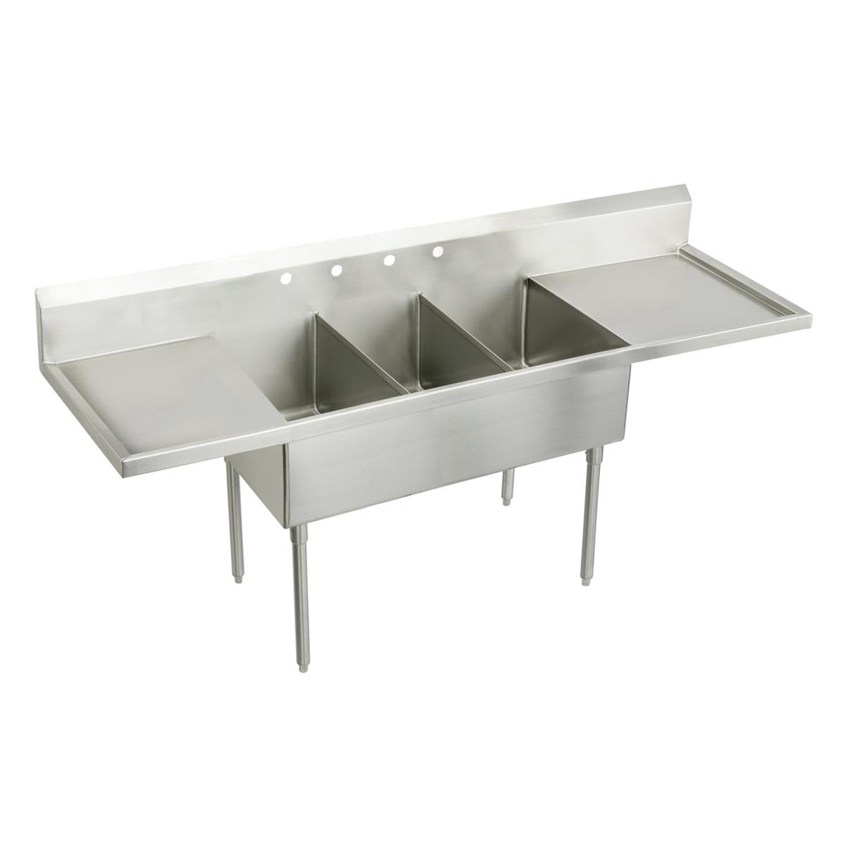 BSC PREFERRED Bsc Preferred WNSF8372LR6 Three Compartment Scullery Sink