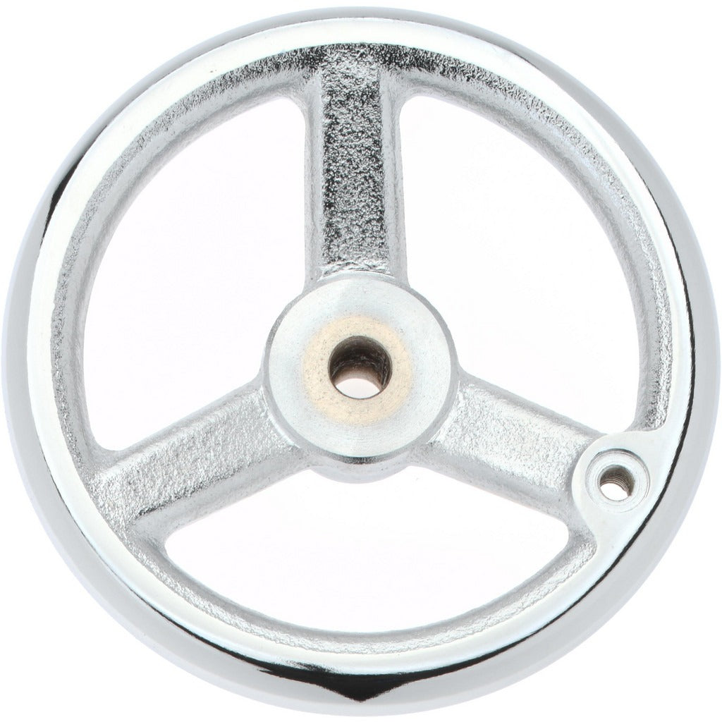 GIBRALTAR Gibraltar A23-6-G Spoked Offset Handwheel 6 in Chrome