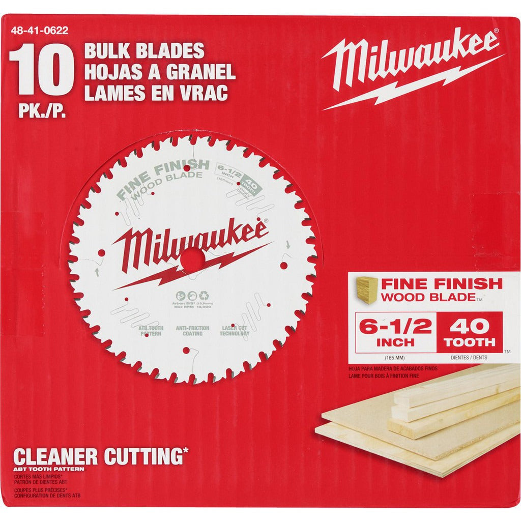 MILWAUKEE Milwaukee Tool 48-41-0622 6.5 in 40T Carbide Circular Saw Blade