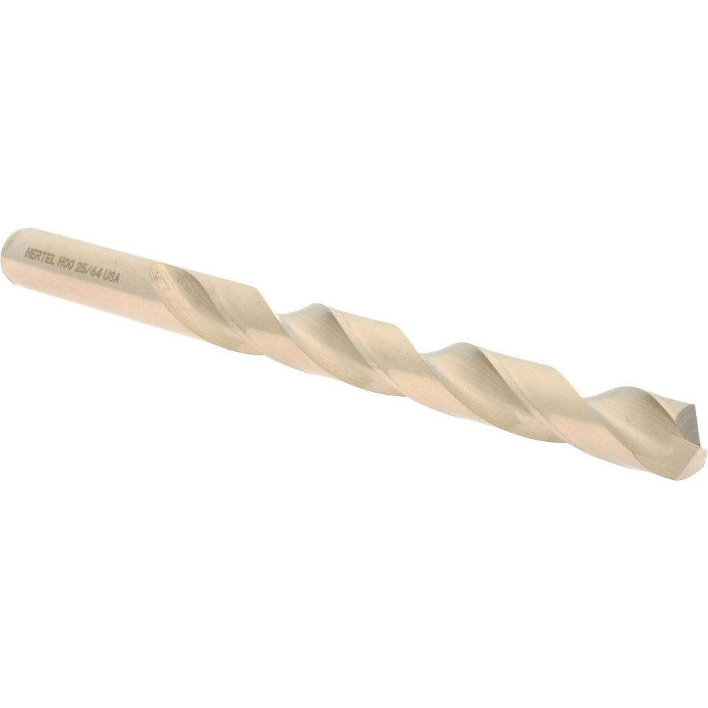 HERTEL Hertel 04138400 Cobalt Jobber Drill Bit 25/64 in