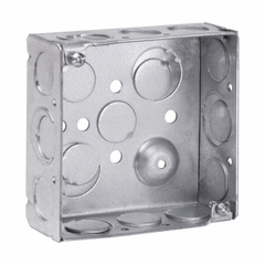 Crouse-Hinds TP404 Welded Outlet Box, Steel, (4 In Width X 2-1/2 In Depth X 4 In Height)