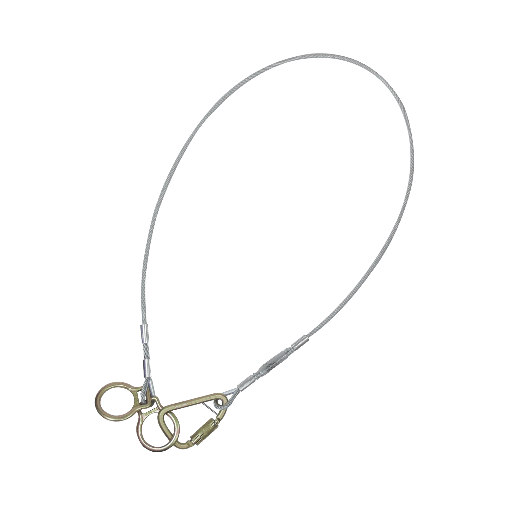 FALLTECH Falltech 84202DC8 Cable Carabiner Sling Anchor (8 ft)