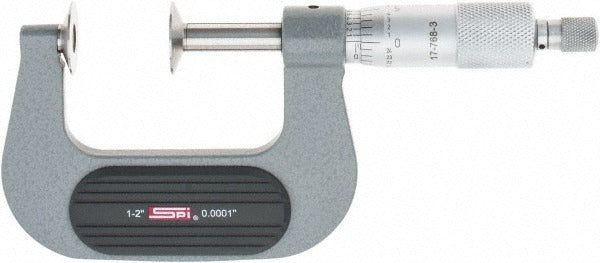 SPIROTHERM Spi CMS160725072 Disc Micrometer 1-2 in Ratchet Nist
