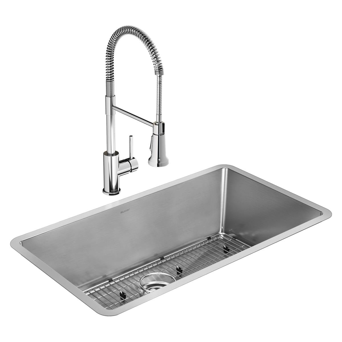 BSC PREFERRED Bsc Preferred EFRU311610TFC Undermount Sink Kit Single Bowl