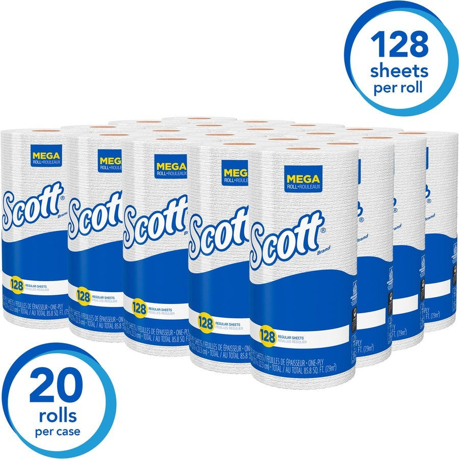 KIMBERLY-CLARK Kimberly-Clark KCC41482CT Scott Perforated Roll Paper Towels (20 Per Carton)