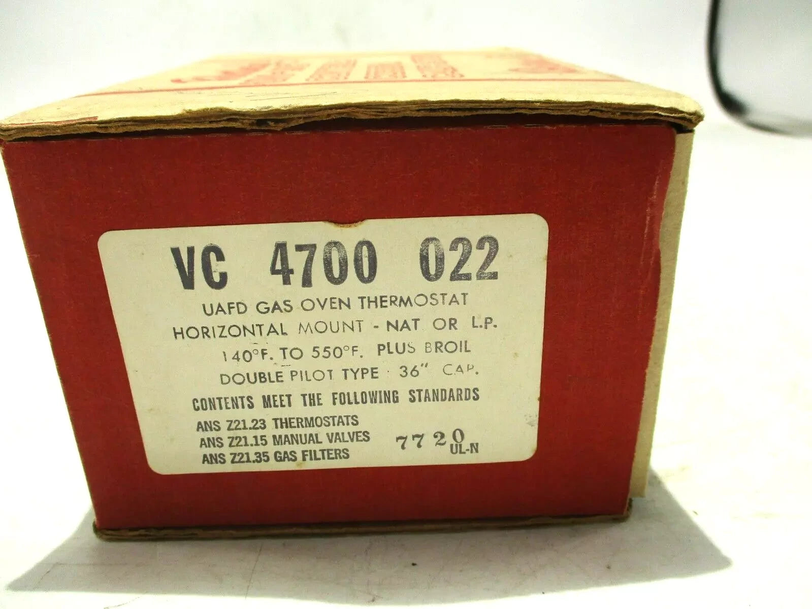 ROBERTSHAW ROBERTSHAW 4700-022 Gas Oven Thermostat