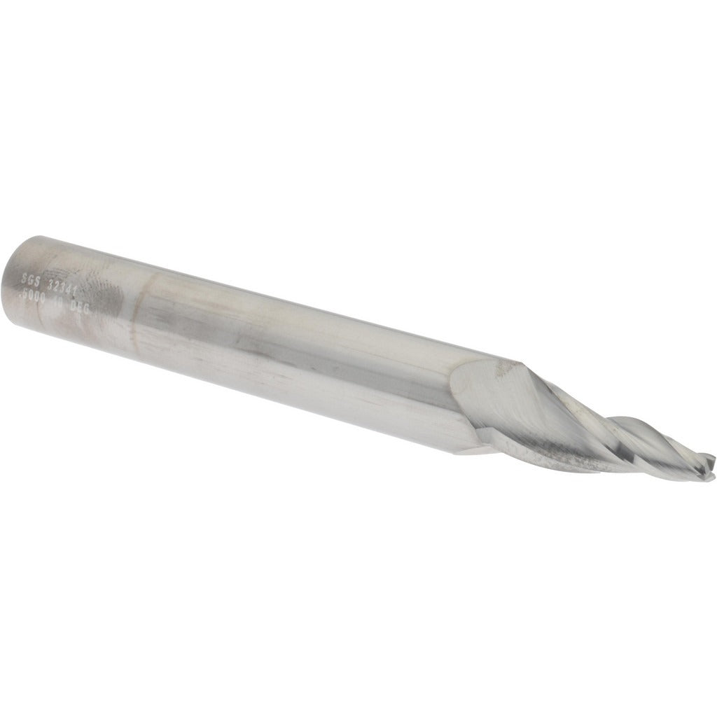 KYOCERA SGS PRECISION TOOLS Sgs 32341 Tapered End Mill 3 Flute Solid Carbide Square End