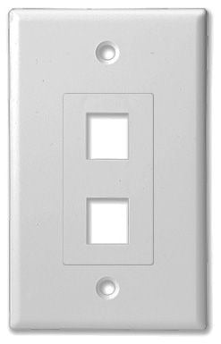SCP Scp 202d-wt 2-port Keystone Insert Wall Plate 10 Pack